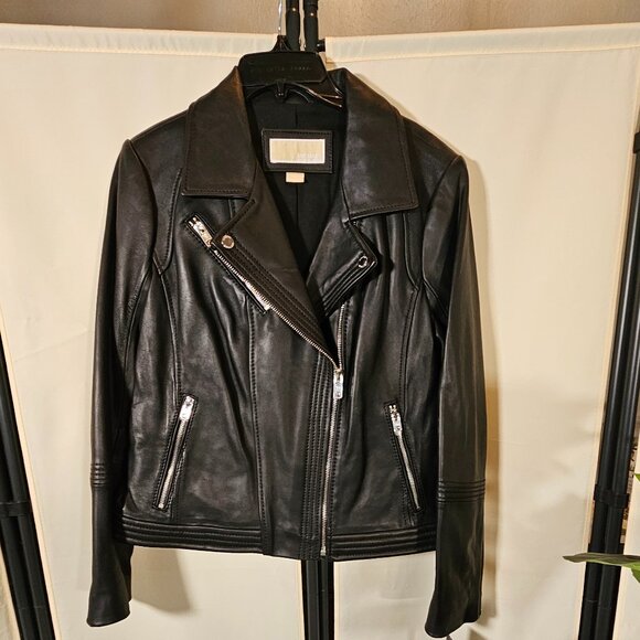 MICHAEL Michael Kors Jackets & Blazers - MICHAEL Michael Kors Black Leather Jacket